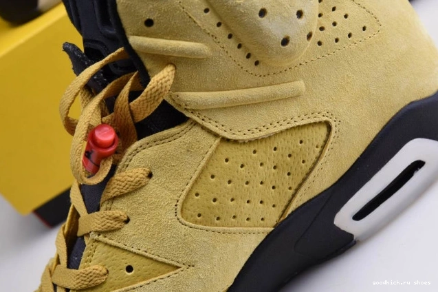 Rep TRAVIS 6 JORDAN AIR YELLOW SCOTT CN1084-300 X 0627